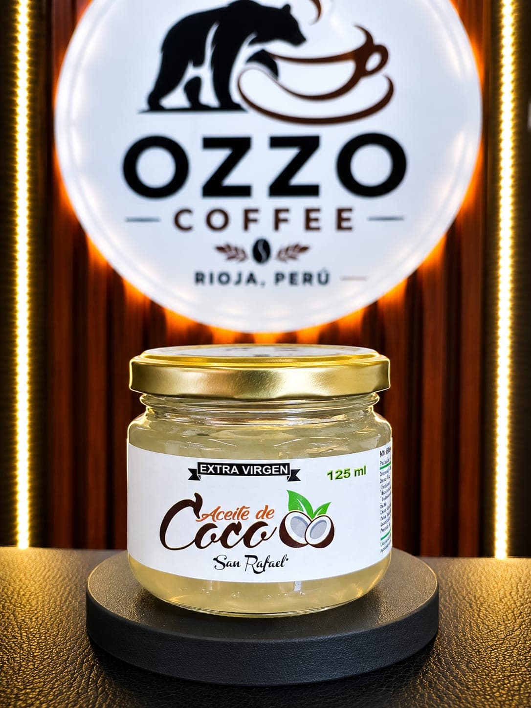 Aceite de coco Extra Virgen, producto de Ozzo Coffee