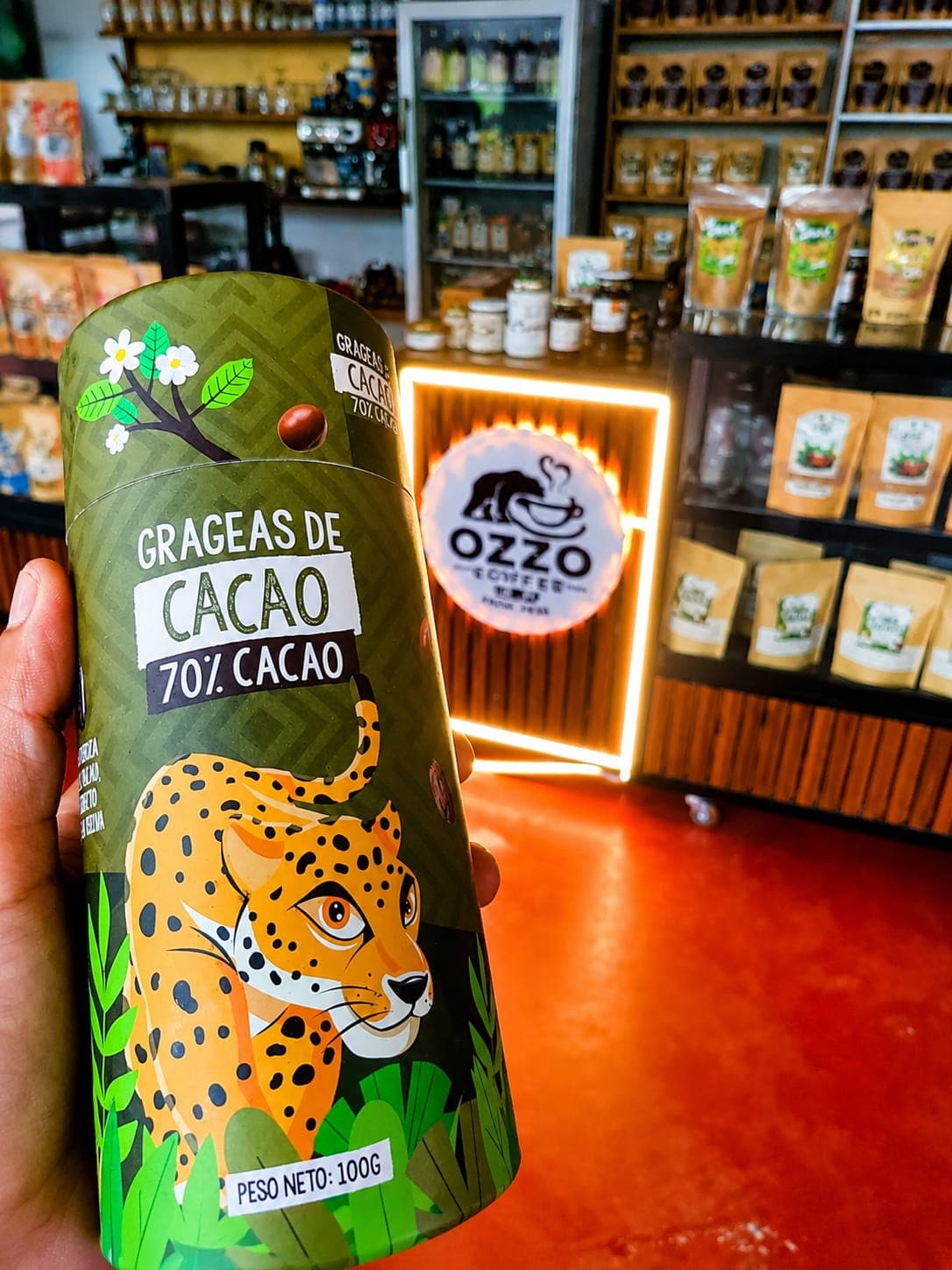Grajeas de Cacao (nips de cacao) 100Gr, producto de Ozzo Coffee