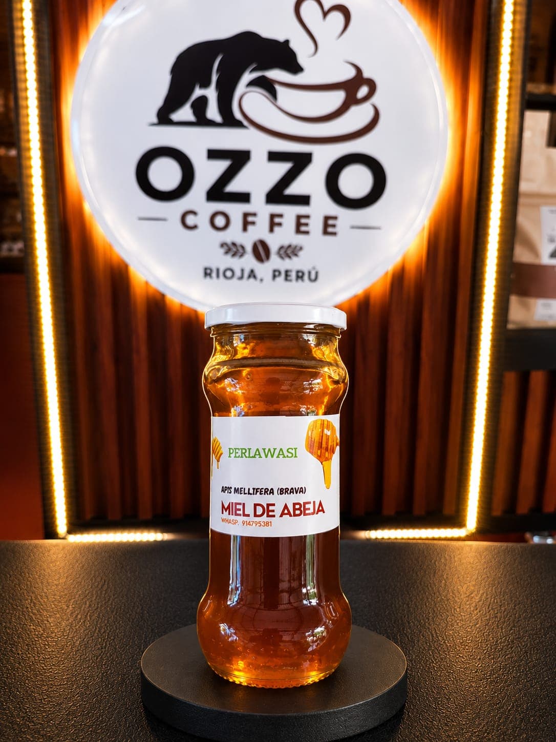 Miel de Abeja Perlawasi 250ml, producto de Ozzo Coffee