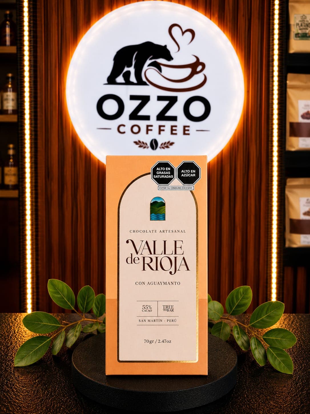 Chocolate Aguaymanto Tableta Grande 70Gr, producto de Ozzo Coffee