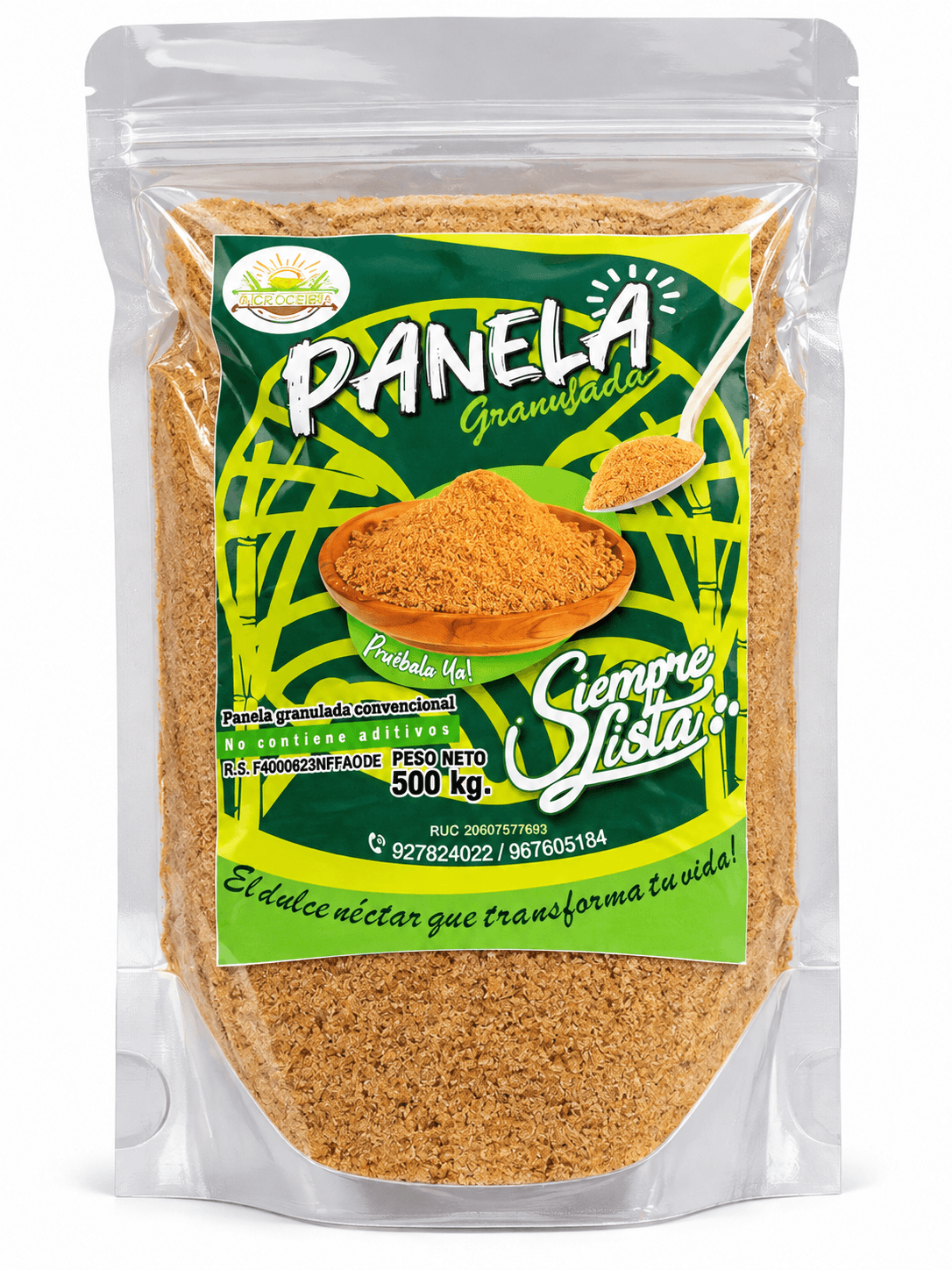 Panela 500 Gr, producto de Ozzo Coffee