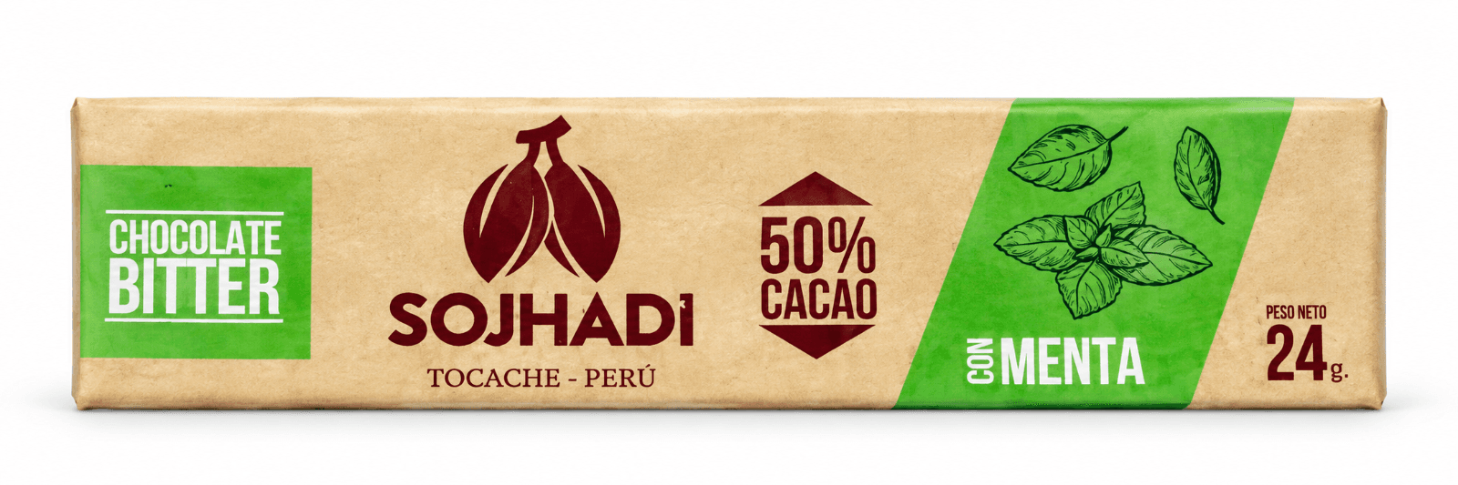 Chocolate Con Menta Tableta Mediana 24Gr, producto de Ozzo Coffee