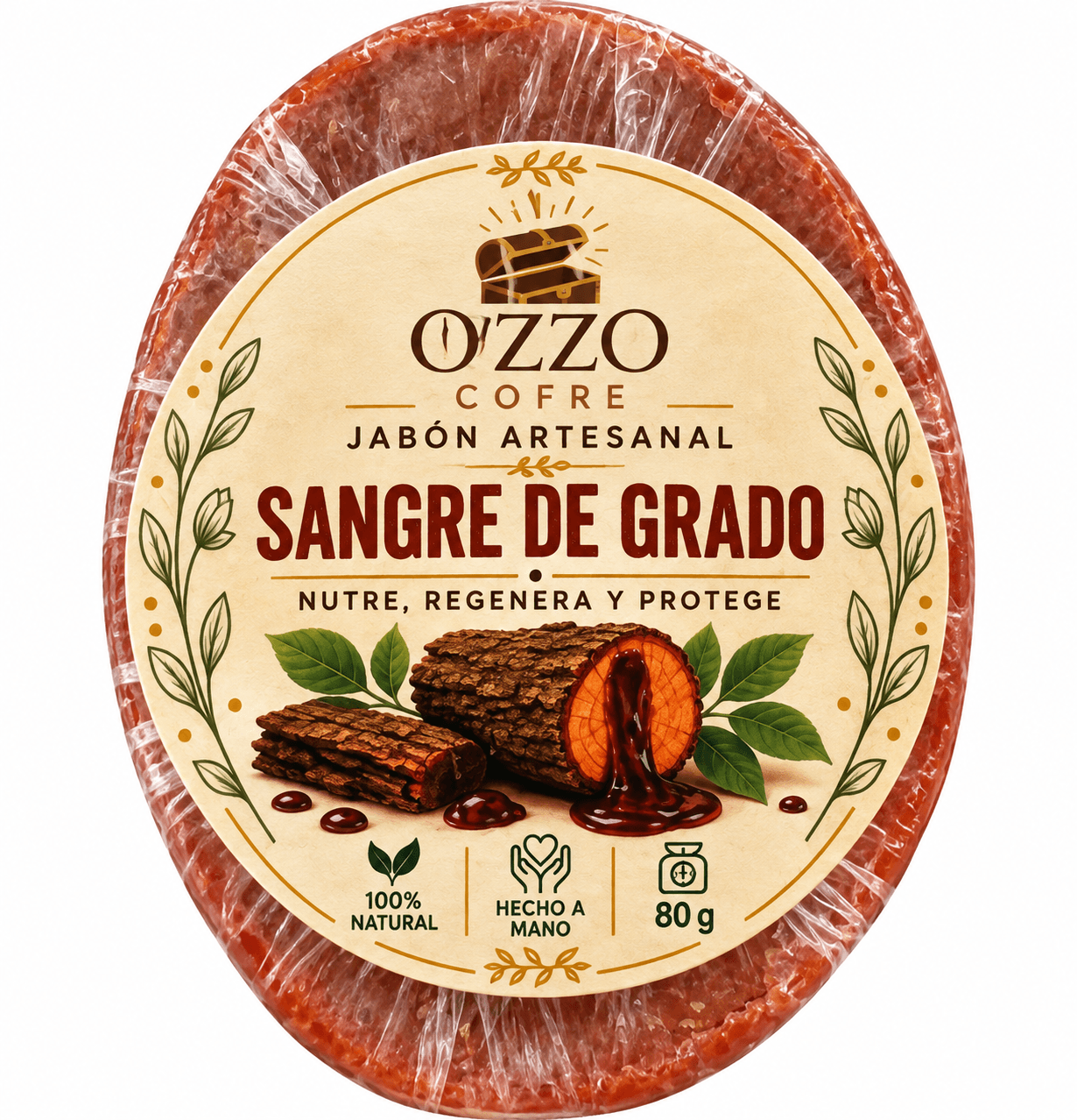 Jabón de Sangre de Grado, producto de Ozzo Coffee