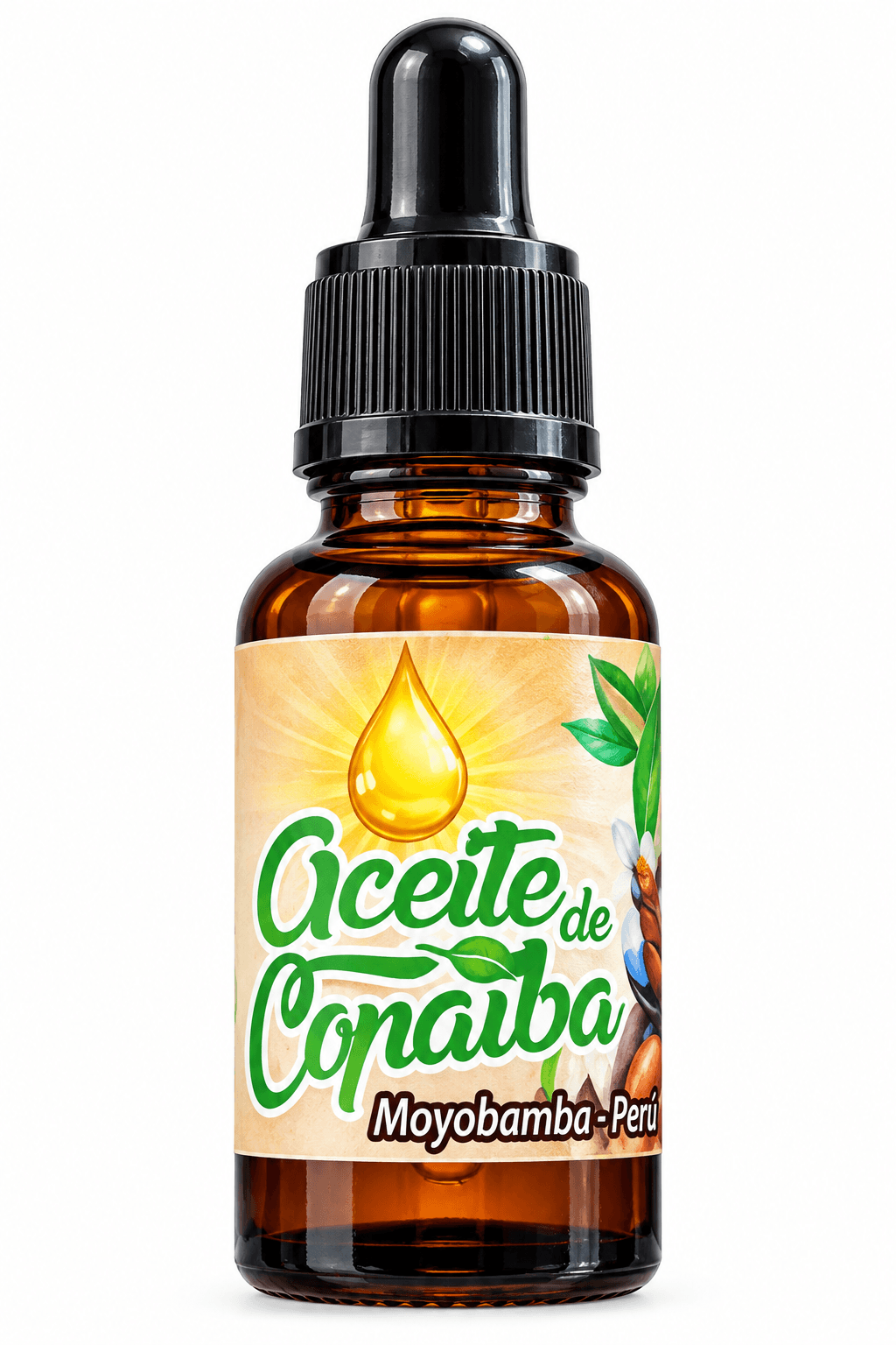 Aceite de Copaiba pequeño Gotero, producto de Ozzo Coffee